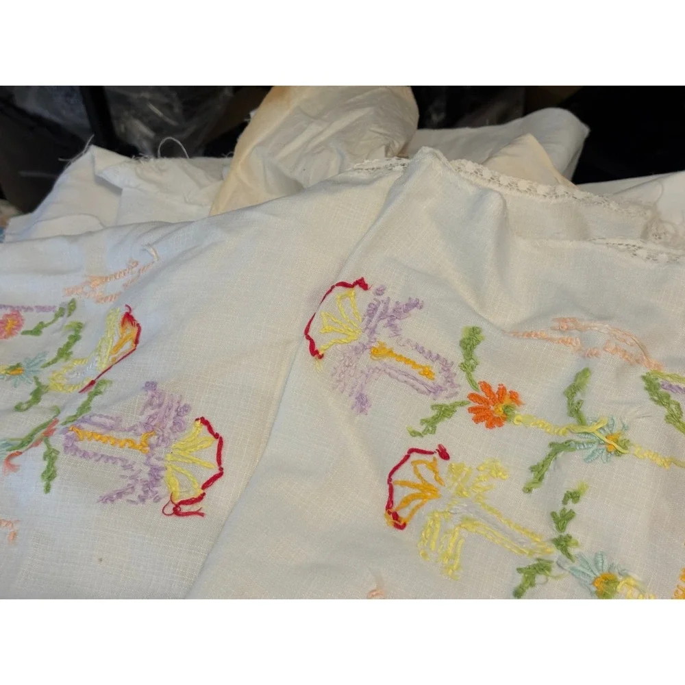 Vintage Linens lace and chrochet.